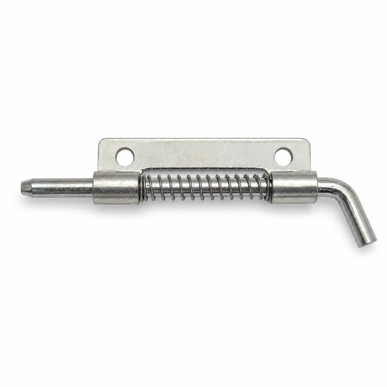 Spring steel butt hinge